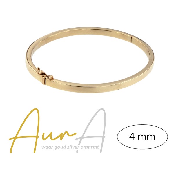 Aura Bangle 4mm recht