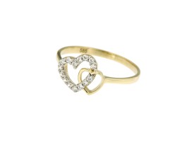 ring-66-dubbel-hart-geelgoud-zirkonia