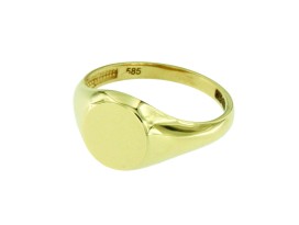 dames-zegelring-rond-pinkring-geelgoud