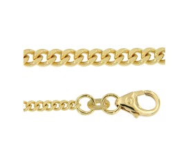 Gourmet colliers 45 cm geelgoud 8 karaat