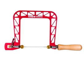 Zaagbeugel Knew Concepts Mk. V. met spanschroef, snelspanner en draaibare zaagbladklemmen 125 mm