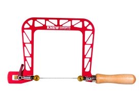 Zaagbeugel Knew Concepts Mk. V. met spanschroef, snelspanner en draaibare zaagbladklemmen 125 mm