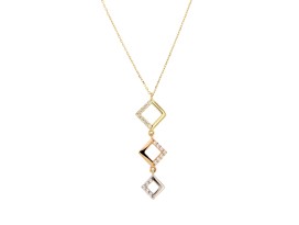 Collier-Hanger-Zirkonia-Vierkant