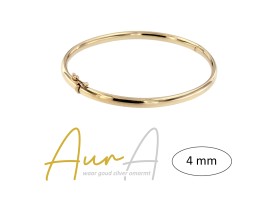 Aura 4mm 61mm small bangle ovaal