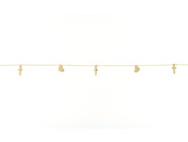 Enkelband 24-26 cm Hartjes / Kruisjes