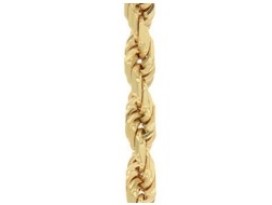 Koord massief geslepen collier 45 cm geelgoud 3,50 mm