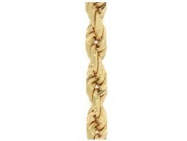 Koord massief collier 45 cm geelgoud 3,50 mm
