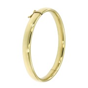 Bangle geelgoud ovaal 8 mm