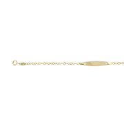 Babyplaatarmband anker gewalst 14-16 cm