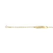 Babyplaatarmband anker gewalst 14-16 cm