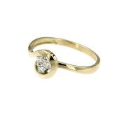 Ring 34 geelgoud zirkonia