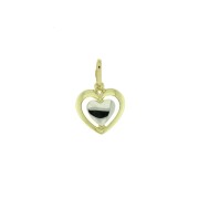 Harthanger bicolor dubbel hart open 12 mm