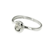 Ring 34 witgoud zirkonia