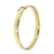 Bangle geelgoud ovaal 8 mm
