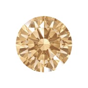 Zirkonia Champagne - rond brilliant geslepen 