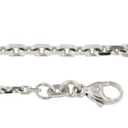 Anker collier geslepen 42-45 cm witgoud 0,70 mm