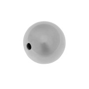 Ballen met 2 gaten 14k witgoud