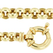 Jasseron collier massief 45 cm geelgoud 7,00 mm