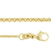 Jasseron colliers 45 cm geelgoud 1,50 - 2,00 mm