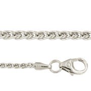 Palmier collier massief 45 cm witgoud 1,70 mm