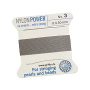 Rijggaren grijs nylon