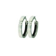 Creool diamant 1 HSI 0,10 ct witgoud