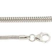 Slangen colliers rond 45 cm witgoud 0,90 - 2,00 mm