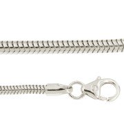 Slangen colliers rond 50 cm witgoud 1,20 - 1,40 mm