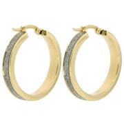 Creolen Sparkling enkel 24 mm