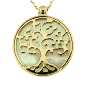 Symbol Chain '61' Tree of life Parelmoer 42-45 cm