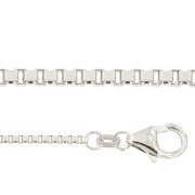 Venetiaans colliers 45 cm witgoud 0,70 - 1,10 mm