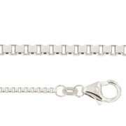 Venetiaans colliers 45 cm witgoud 0,70 - 1,10 mm