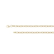 Armband navette masief 4 mm 19,50 cm geelgoud